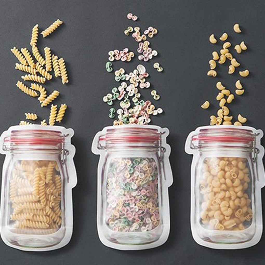 Reusable Seal Silicone Food Fresh Bags Vacuum Sealer Fruit Meat Milk Storage Bag