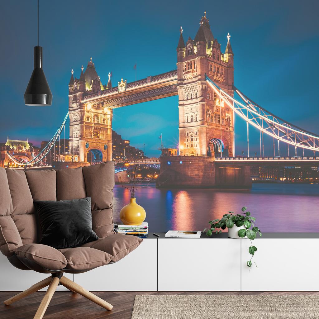 Photomural Tower Bridge Washable Fleece 208x146