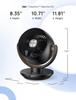 Fan for Bedroom, Desk Air Circulator Fan with Remote, 11 Inch Table Fans for Whole Room, 65ft Powerful Airflow, 120° Vertical Ma