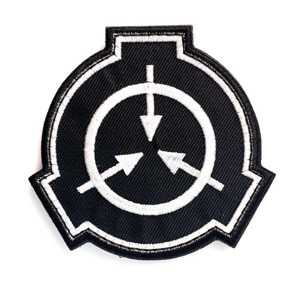 SCP Foundation Logo Gestickt Moral Patch Aufkleber Klettverschluss Abzeichen