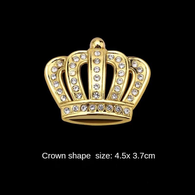 Hot Sale Fashion Metal Car Styling Decoration Stickers Crystal Crown Personality Car Body Sticker Accessories
