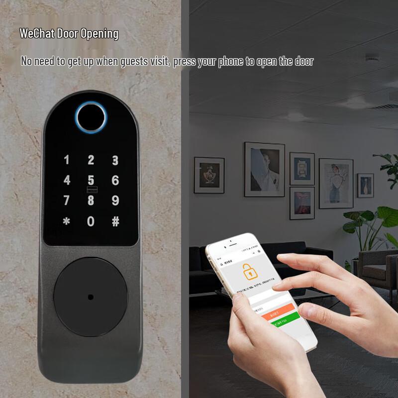 Realand C08 Wire-Free Fingerprint Smart Access Lock CN Plug (adapter Included)