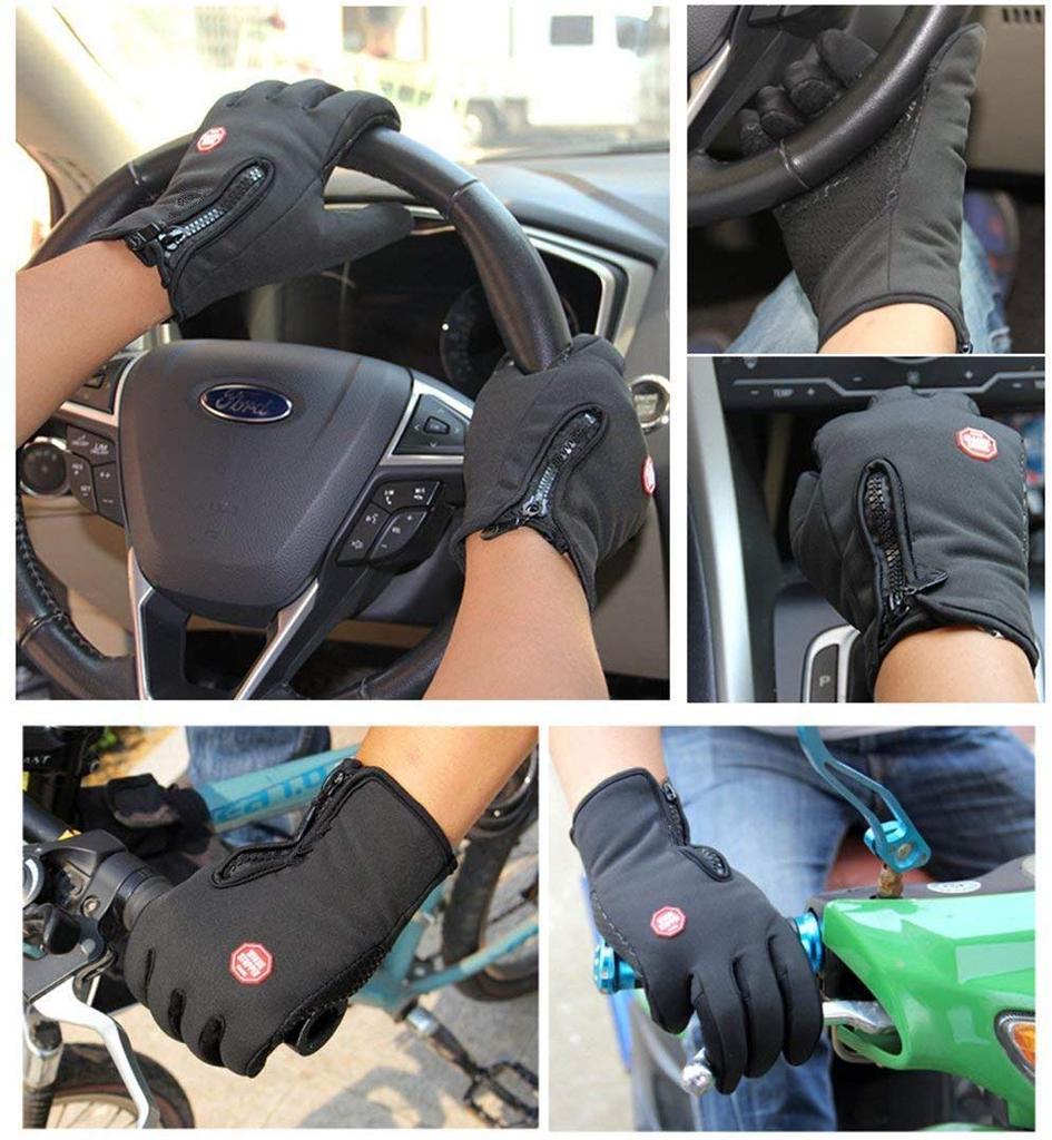 Waterproof and Windproof Motorcycle Sports Gloves for Outdoor Mountain and for Warmth and Protection from the Touchscreen and Smartphone Perfect for
