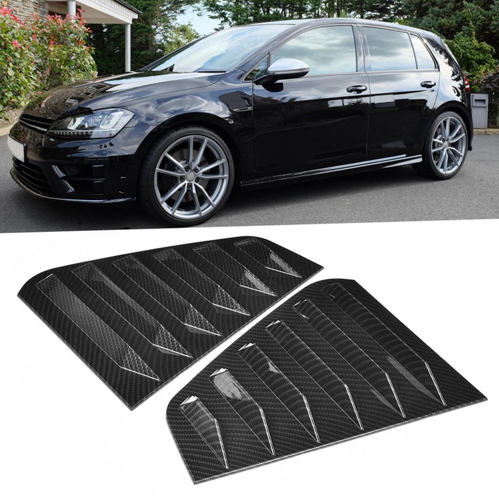 Pair of Side Vent Window Scoop Louver Trim Car Modification Fit for R Mk7Mk7.5 20132020Carbon