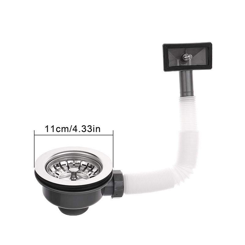 Talea Sink Strainer Kitchen Sink Drain Assembly Stainless Steel Sink Drain Kitchen Cabinet Sink Accessories Durable Rustproof