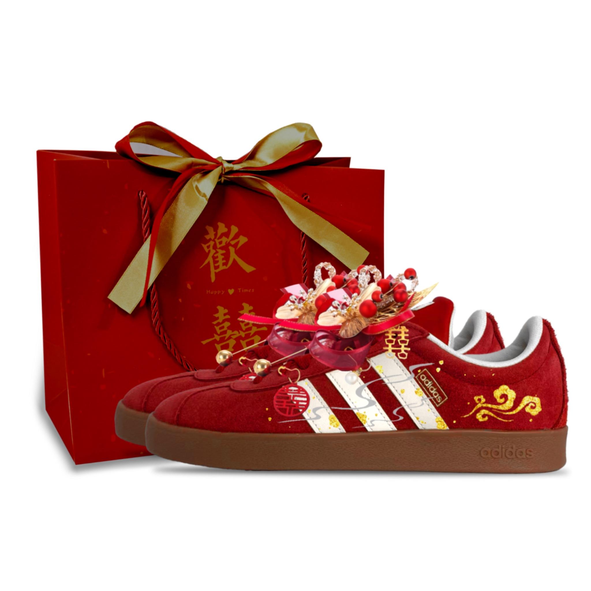 

Adidas Vl Court Classic Abrasion Resistant Low top Skateboard Shoes Unisex KK3774(team1780-) 40