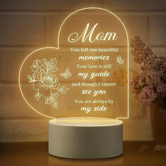Love-Shaped 3D Acrylic Night Light Puzzle for Holiday Greetings