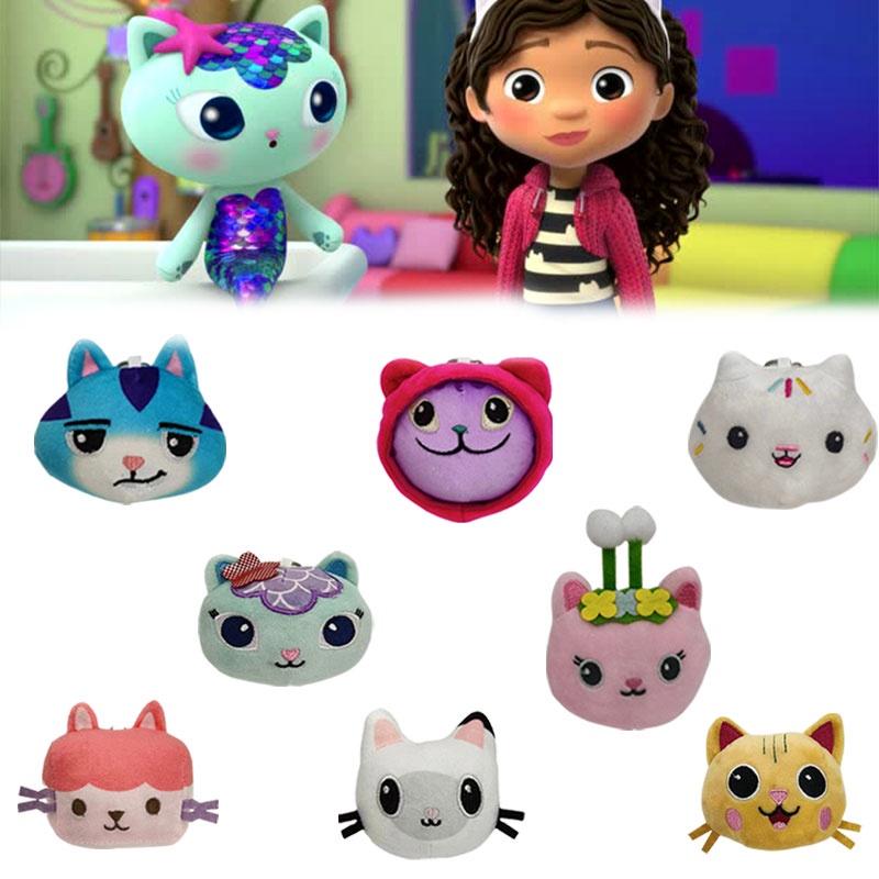 Dollhouse Gabbys 10cm Plush Pendant Key Chain Pp Cotton Decoration Backpack