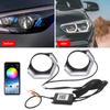 2pcs 5D Led Crystal Angel Eyes Led Angel Eyes Halo Rings 2.5" 3" Car RGB Projector Lens Masks Car Accessories App Control DRL