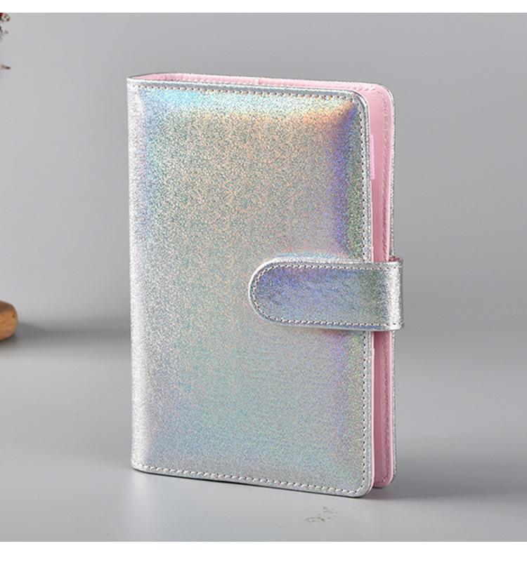 A5 A6 Glitter Budget Binders High Quality Budget Binder Journal Custom Budget Binder Planner Notebook (White,no&A6)