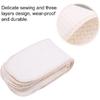 Fdit 10 PCS Baby Nappies Cloth Diapers Inserts Washable Reusable Nappy Liners for Newborn Infant Kids Organic Cotton
