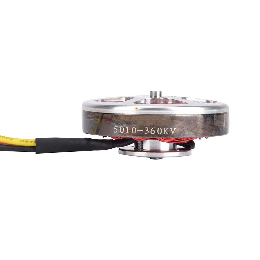 360KV Brushless Motor, Metal Brushless Motor, Outdoor Brushless Motor, 5010-360KV, Heavy Load, Multi-Axis Thick Wire, PositiveNegative Tooth, Hollow
