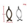 Fish Bone Charms Multi Color Alloy Pendants For Ocean Themed DIY Jewelry Accessories