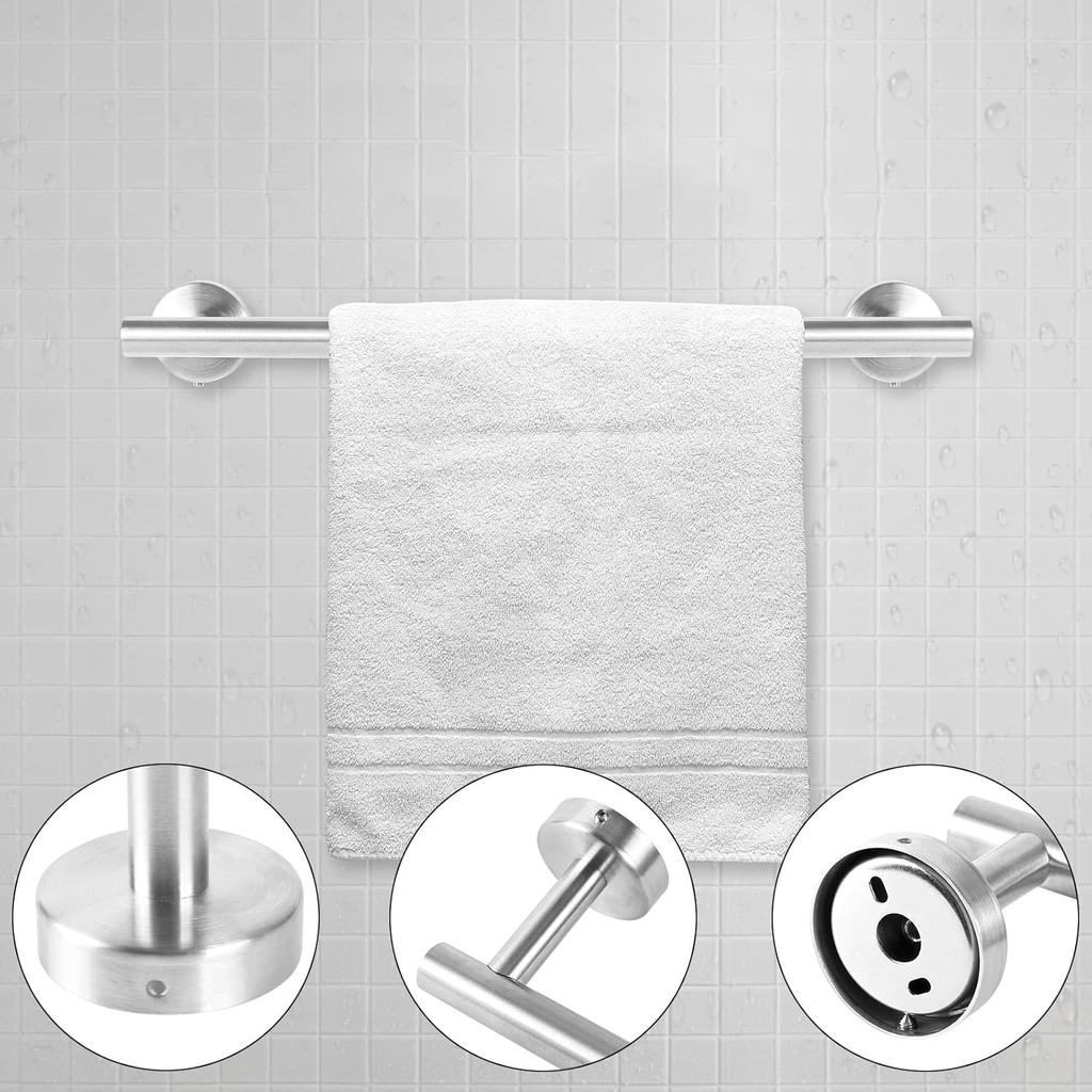 40cm Matte Black Towel Bar Wall Mounted Stainless Steel Towel Holder Bathroom Towel Rack Rails Bar Modern Bath Accessories