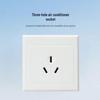 86 Type Wall-Mounted 16A Air Conditioner Socket Panel with Exposed Wire and Three-Hole Design
