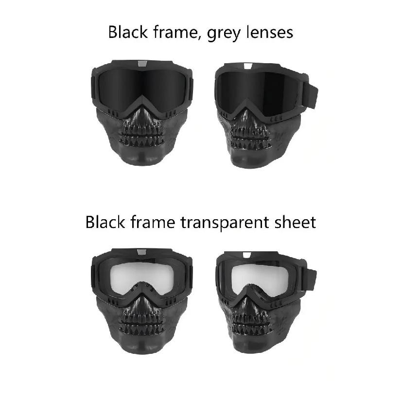 One-Piece Detachable Riding Mask - Windproof, Sandproof, Wide Vision & Comfortable Breathable for Off-Road Use