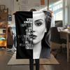 1PC Adele Print Flannel Blanket, High quality All Seasons, Home Decor, Warmth and Comfort, Perfect for Christmas Gifts