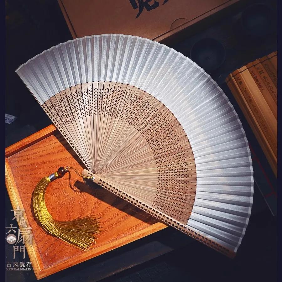Elegant Chinese Bamboo Folding Fan 6 Inch Plain Blank Fan for Women Hanfu Qipao Vintage Handheld Fan Summer Cooling Oriental Fan