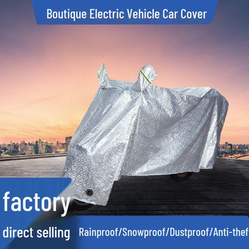 Miyan Electric Motorcycle Sunshade & Rainproof Aluminum Cover