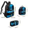 3pcs Teen Sports Car Pattern Backpack Set Large Capacity for Daily Commute And Travel Cool Design School Bag