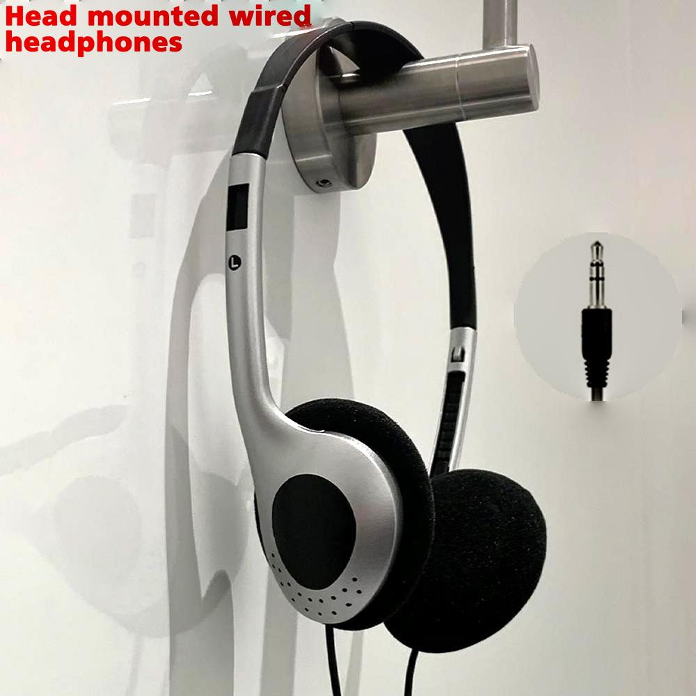 Auriculares universales con cable de 3,5 mm Auriculares para juegos de PC Sin micrófono Cancelación de ruido Bajos Estéreo Auriculares con cable Para computadora portátil