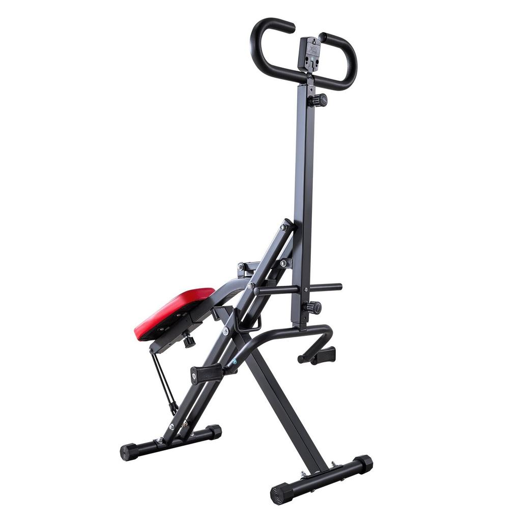 Squat Machine, Deep Squat Rowing Machine for Home, Easy Setup & Foldable Exercise Equipment, Glute Trainer Machine with 2 High-Strength Resistance
