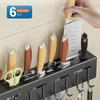 Kitchen Rack Kitchen Storage Supplies Wall Shelf Dish Drying Rack Spice Wall Mounted Storage Rack Spoon Holder Pot Cover Rack