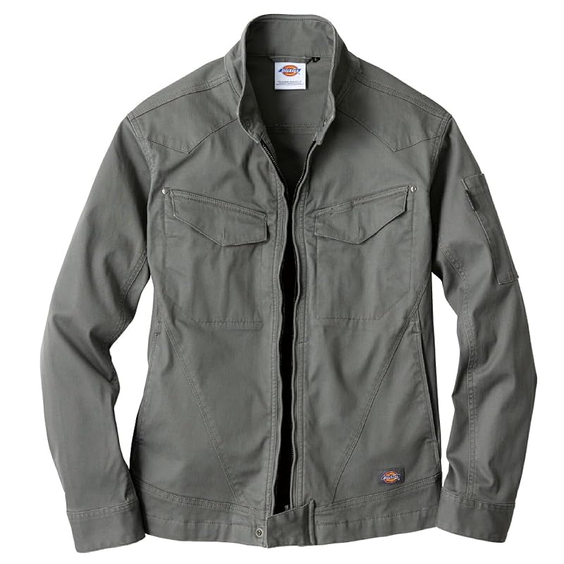 

[Dickies] long sleeve jacket D-2910 work clothes work clothes blouson stretch herringbone Fashionable men s ladies Dickies CO-COS With prouni sticker