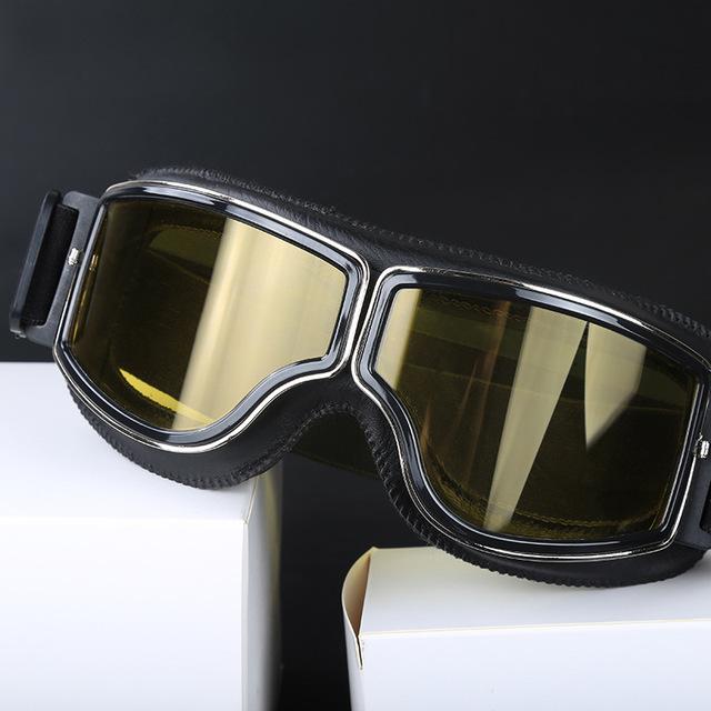 Customizable Clear Motorcycle Helmets Glasses UV Riding Goggles with PC Frame Eyewear for Motorcycling