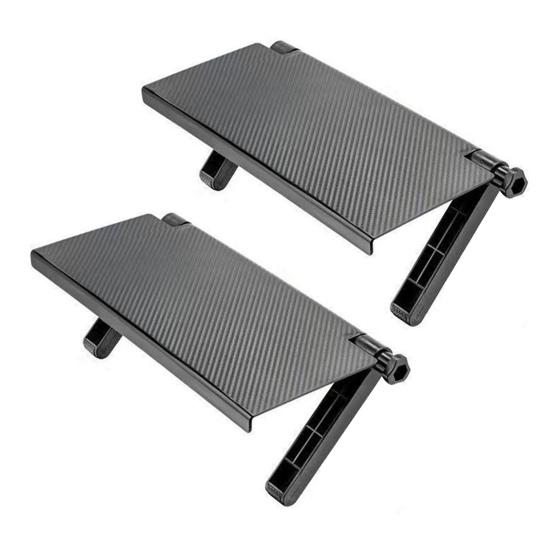 2Pcs TV Top Shelf Adjustable Screen Shelf Strong Load-bearing Simple Installation 2-leg Monitor Shelf Storage Rack