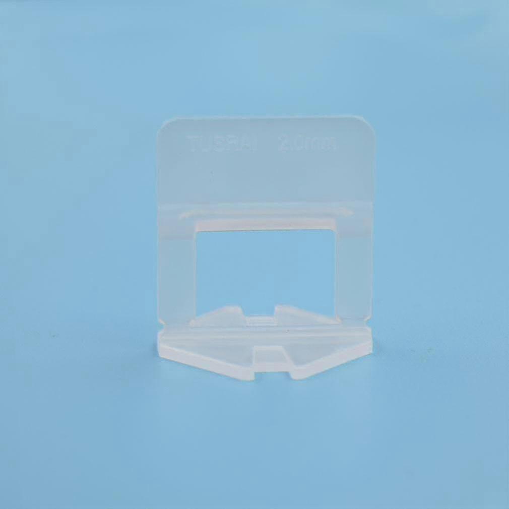Tile Leveling System Gaskets - 100pcs Sizes 1mm (1mm, White)