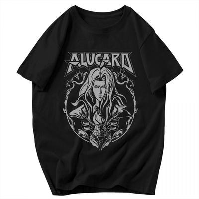 Men T Shirt Alucard Castlevania Gifts Y2K Graphic Oneck Unisex Clothes T Shirts
