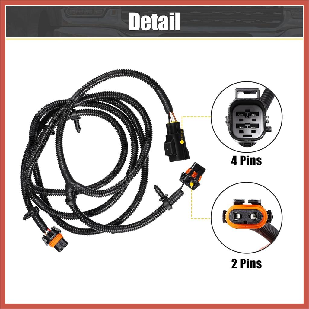 ACROPIX Fog Light Jumper Wiring Harness for Dodge for Ram 3500 2010 for Ram 2500 3500 4500 5500 2010-2018 Replace 68046303AC Car Parts
