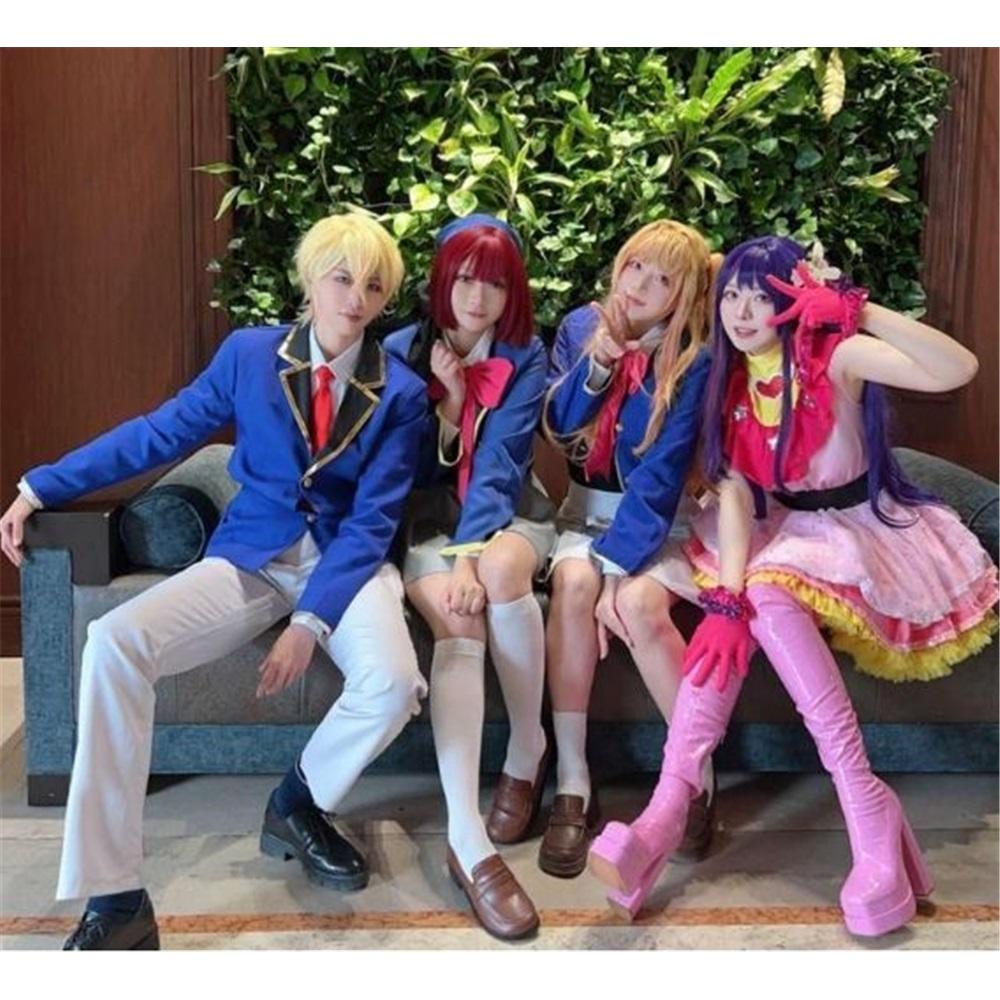 Anime Oshi No Ko Ruby Hoshino Kana Arima Cosplay Costume Blue School Uniform Event Carnival Suit Full Set Ruby Cosplay