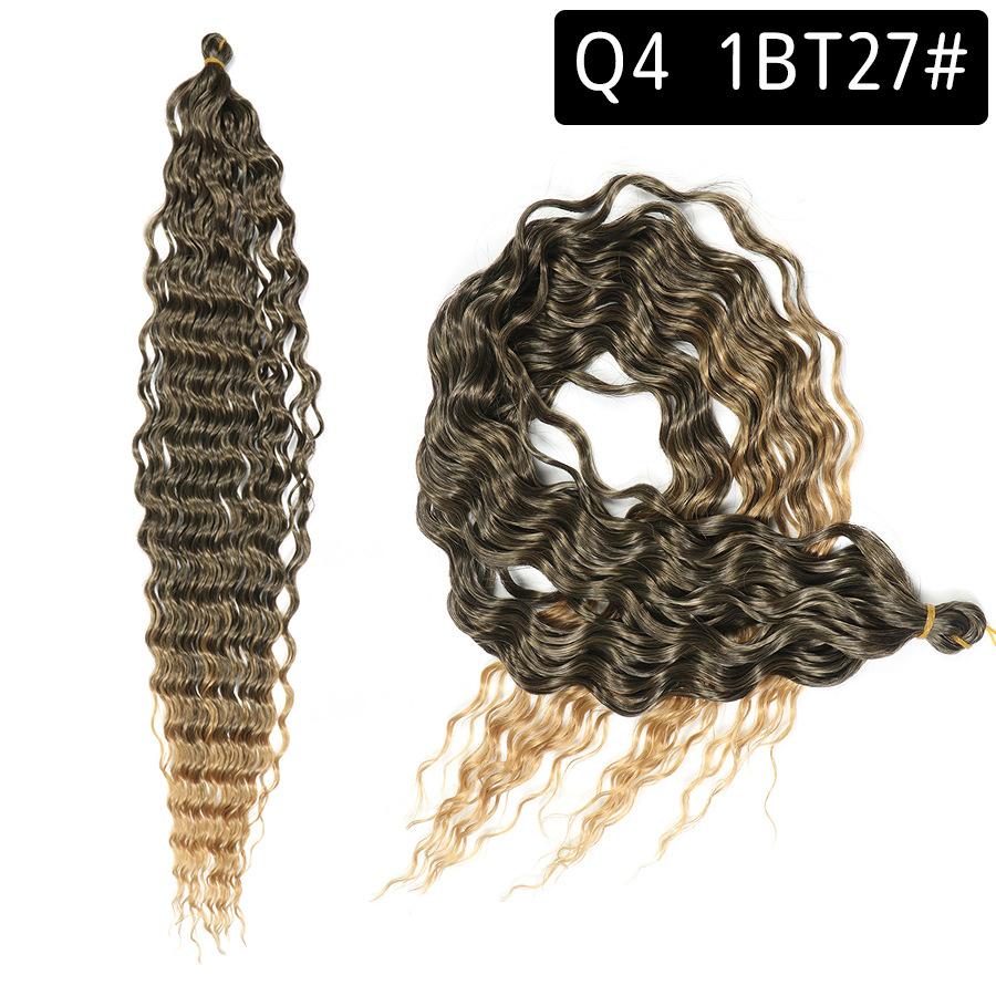 Ocean Deep Wave Kanekalon Crochet Hair 30 inch 120g Long Ombre Synthetic For Women