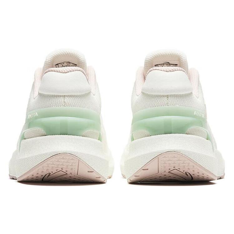 Anta Burning Refinement Abrasion Resistant Slip Resistant Low top Running Shoes Women's White Green 122417788-5
