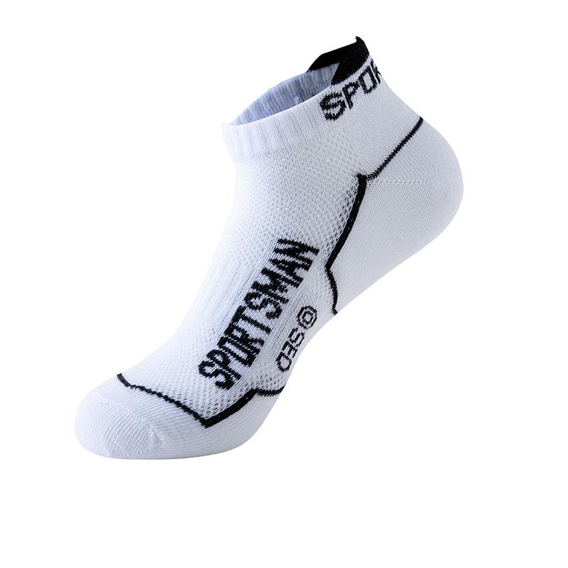 Men's Breathable Mesh Summer Socks - Casual Sports Style in Black, White, and Gray.