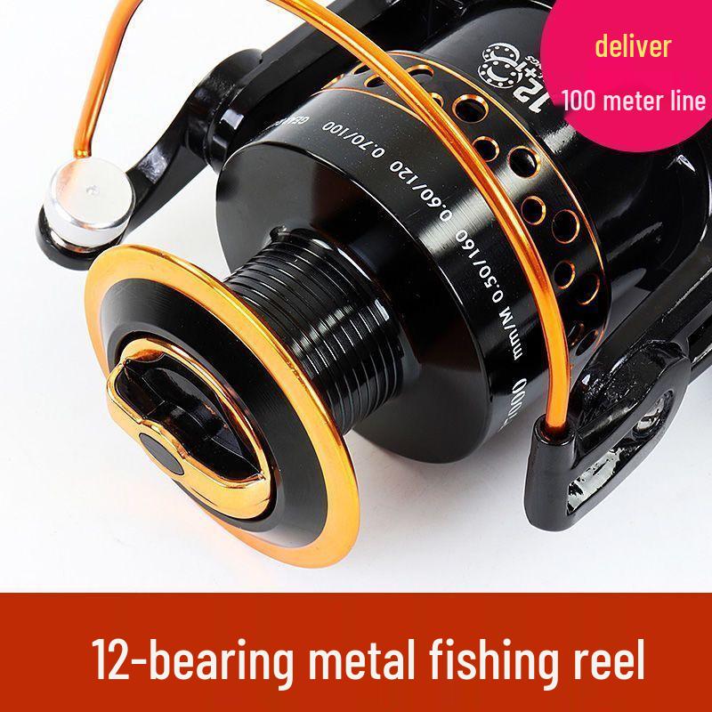 Metal Spinning Sea Rod Fishing Reel for Long Cast and Rock Fishing