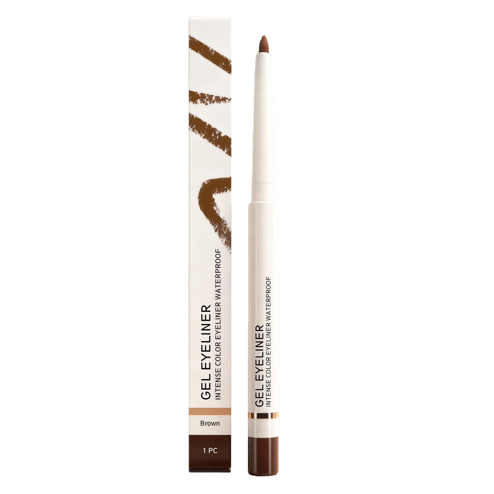 

Matte Eyeliner Pencil Lasting Waterproof Matte Texure Smooth Easy Draw Shaping Liner Contour Quick Dry Portable Eye Makeup Pen коричневый