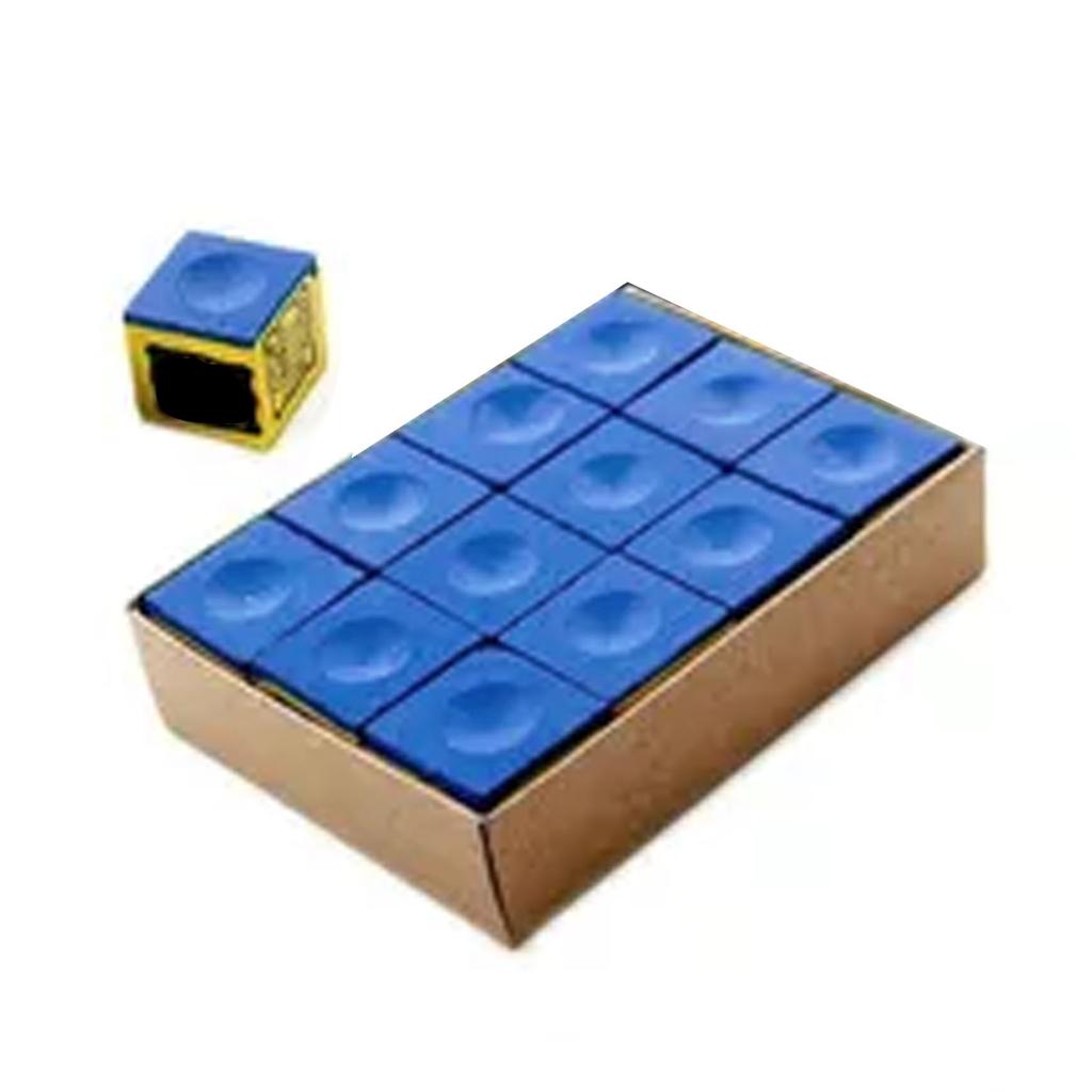 Cubes Chalks 12PCS Billards Blue Stick Bulk Supplies Table Pool Billards