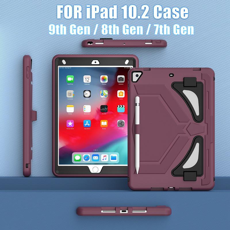 Black Panther iPad 10.2" Kids' Protective Case with Anti-Fall Silicone & PC Stand