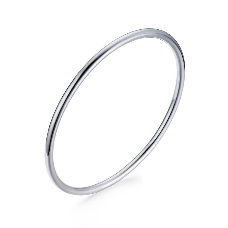 

Women Gold Color Stainless Steel Cuff Bracelet, Chic Jewelry Wristband Plain Slip Bangle, Stacking Bracelet Gift to Young Girls Diameter 60mm
