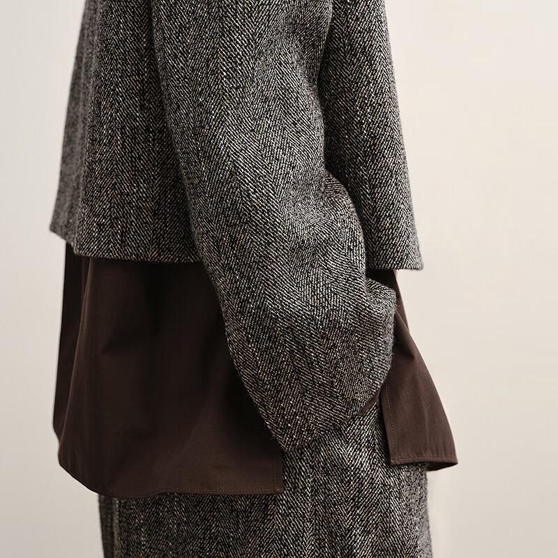 Less Casual Stand Collar Short Jacket