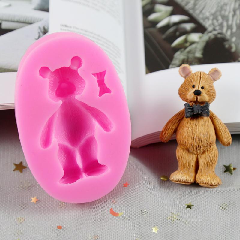Set de moules en silicone 6 oursons gemme druzy