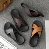 Lazy Slippers Summer Ins Style High-end Men's Slippers Comfortable and Casual Soft Bottom Outdoor Foot Cover Youth One-word Drag Men