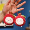 Cartoon Litchi Plush Doll Keychain Bag Pendant For Kids Gifts Accessories And