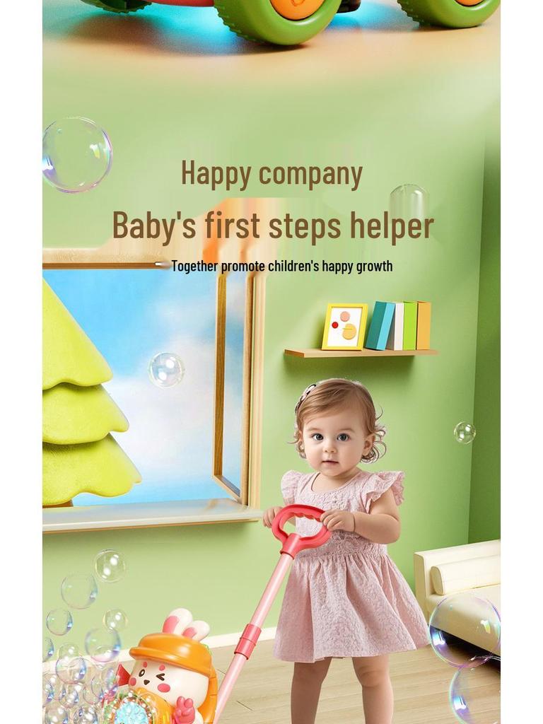 2025 Handheld Automatic Bubble Machine Toy for Kids – Outdoor Push Cart Bubble Blower