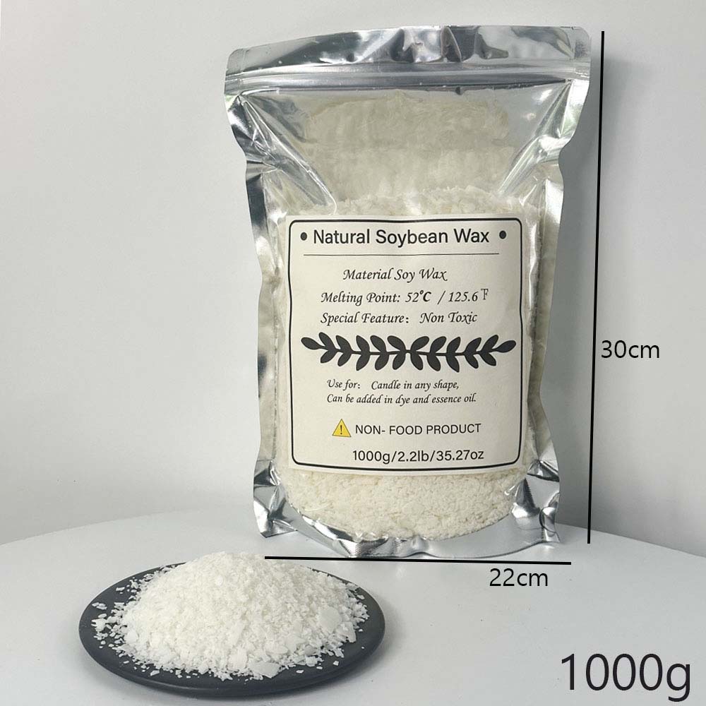 100/250/500/1000g Natural Soy Wax Flake DIY Handmade Candles Crafts Additive-Free Scented Candle Raw Material Making Kit