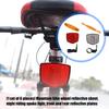 6pcs Bicycles Spokes Reflectors Safety Warning Light for Mountain Bike Wheel Rims Reflective Rims Mount Accessories