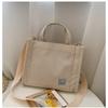 2026 New Corduroy Canvas Bag Women's Shoulder Crossbody Handbag Small Square Bag